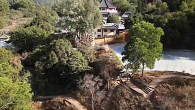 寺庙旅游景点航拍视频的预览图